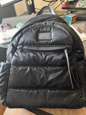 BCBGeneration Black Quilted Puffer Backpack